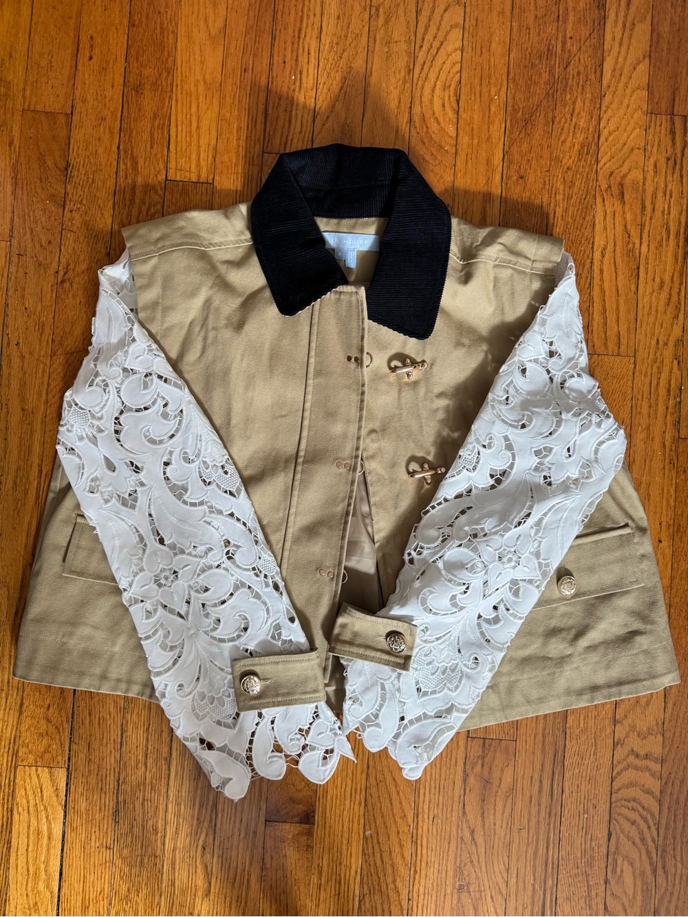 NEW SOLD OUT Hill House Clarisse Jacket Small Lace/Khaki